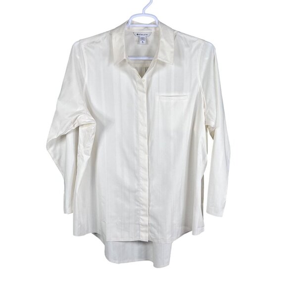Athleta Urbanite 2.0 Womens XL Button Up Long Sleeve Tunic Top Blouse Minimalist - Picture 10 of 16